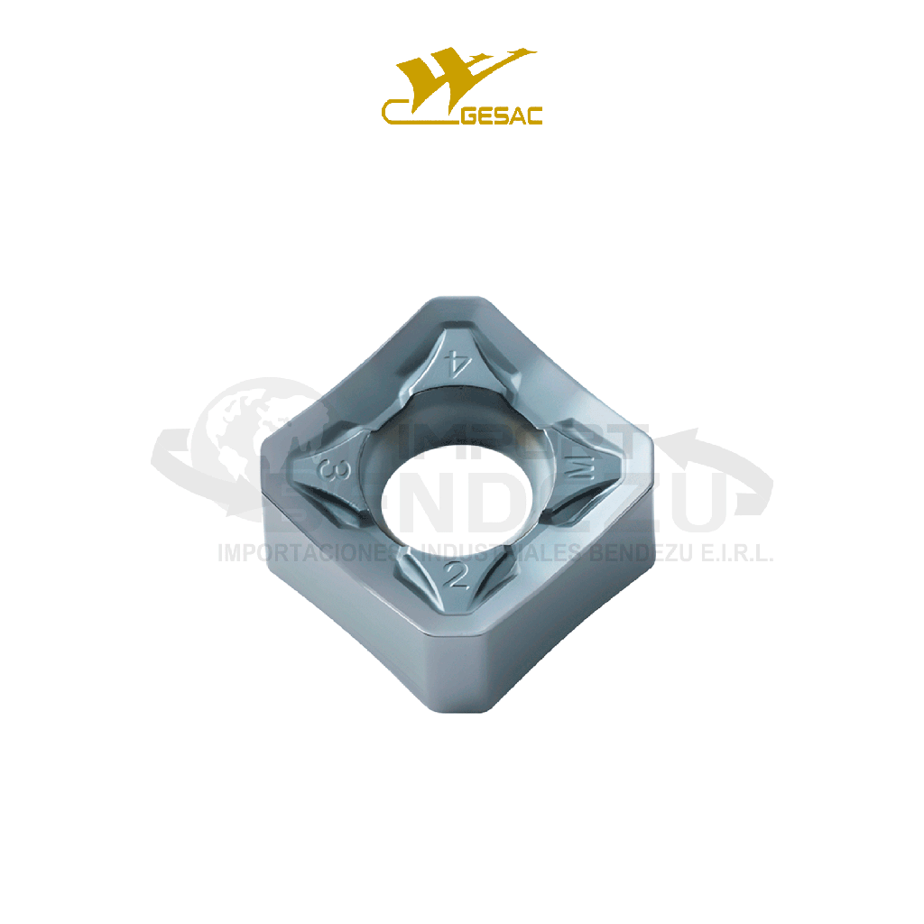 PLACA CARB P/FRESAR GESAC SNMU1206ANEN-GM-GA4325 45º