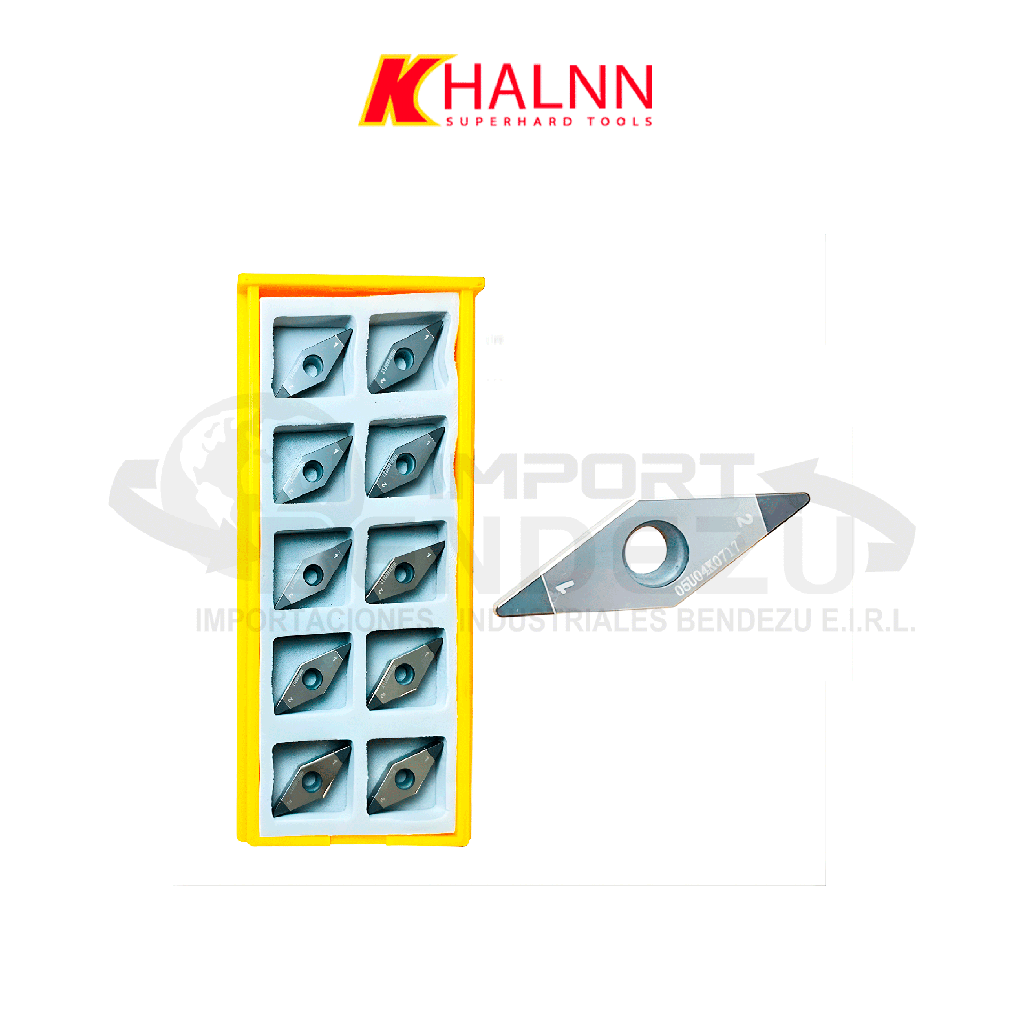 PLACA NITRURO DE BORO HALNN VBGW160408S1025-2S BNK30