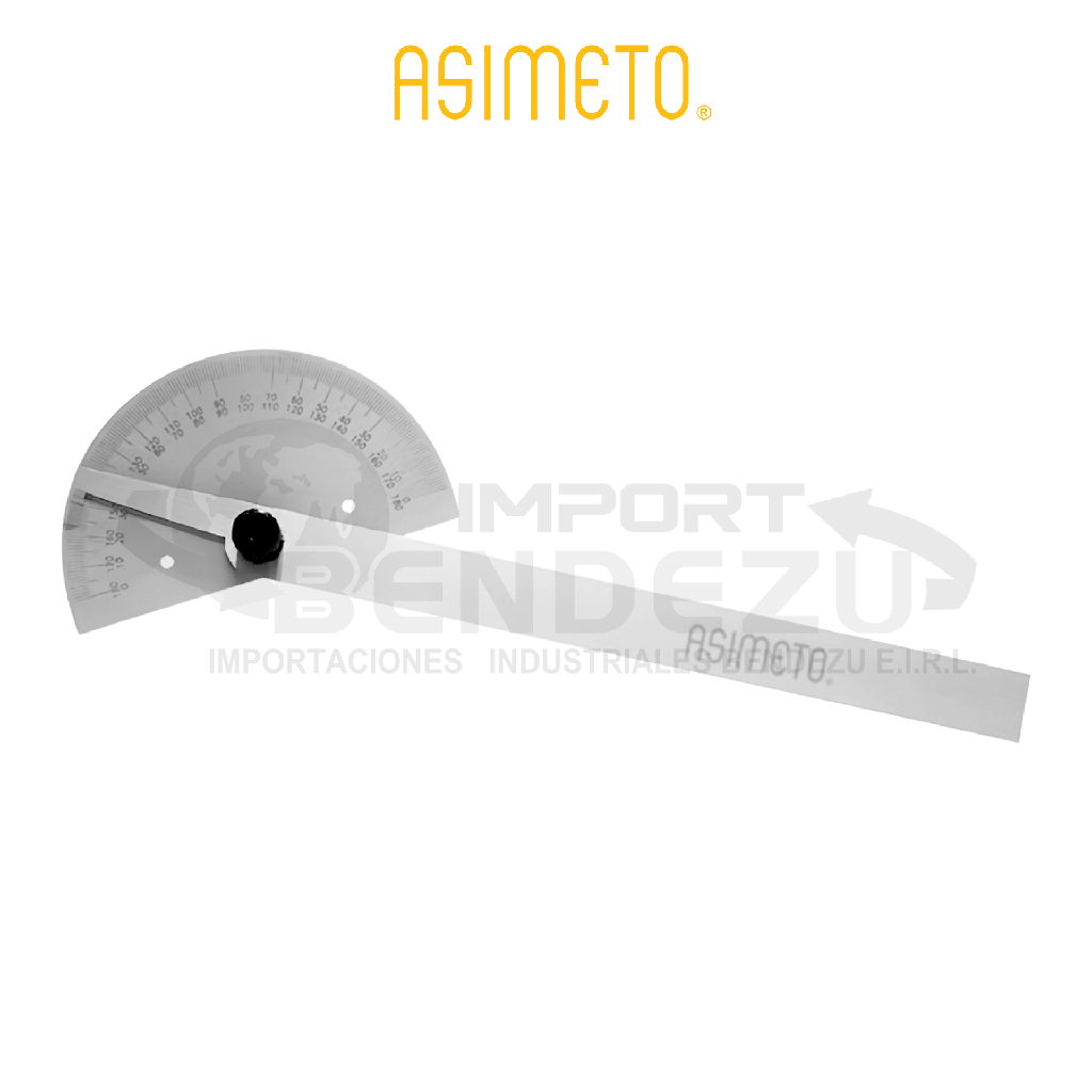GONIOMETRO SIMPLE 0-180 º 150MM ASIMETO 490-01-2
