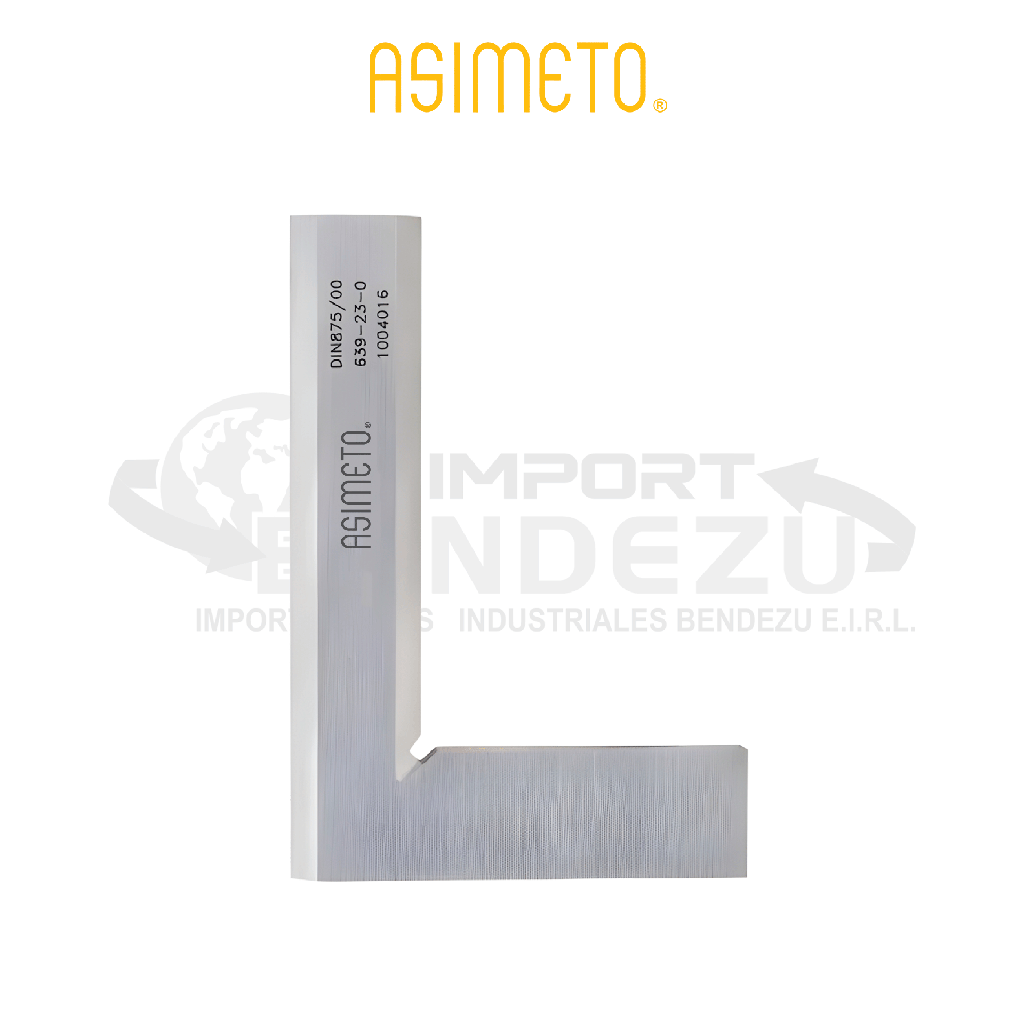 ESCUADRA D/PELO BISELADA 75X50MM DIN 875/0 ASIMETO 639-22-1