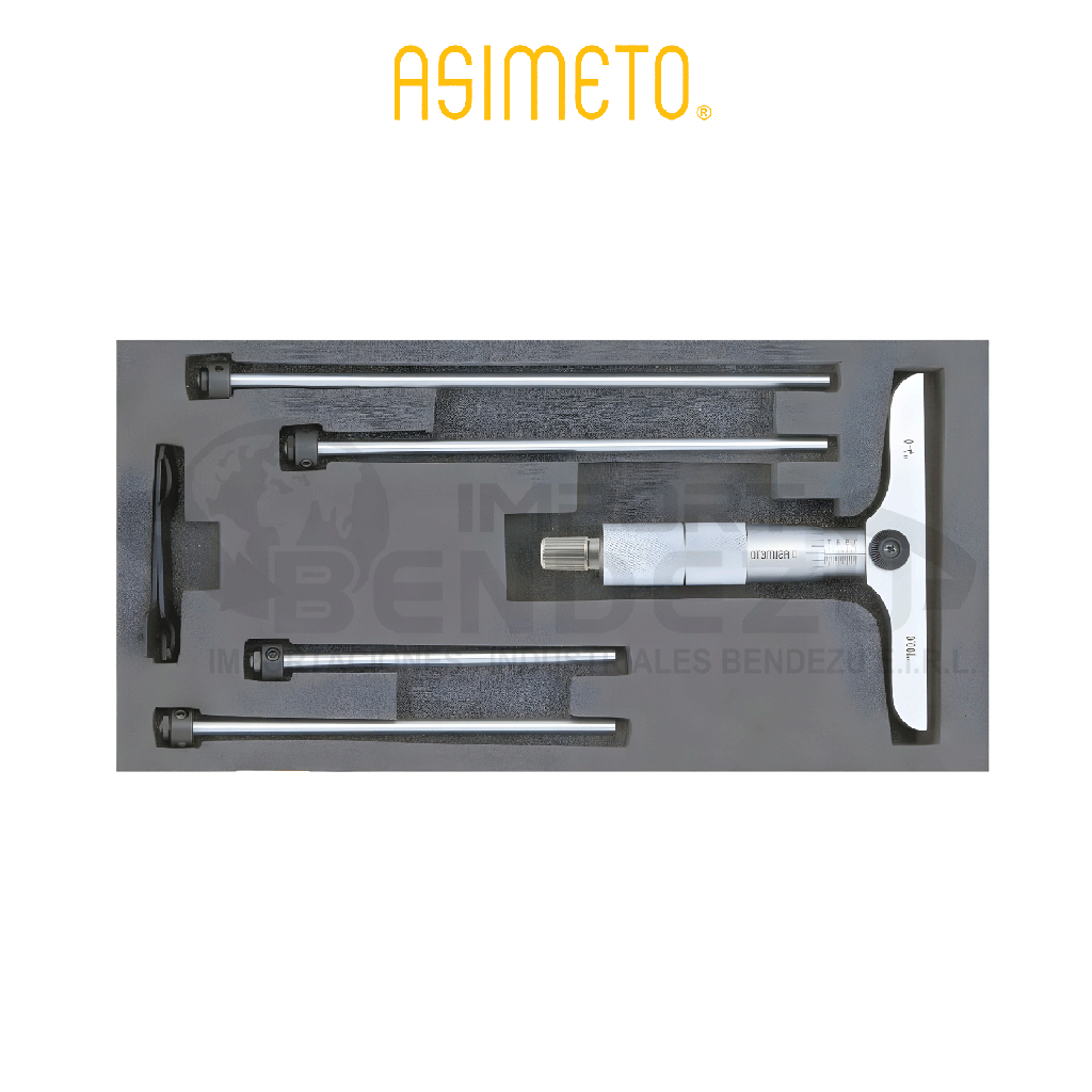 MICROMETRO D/PROFUNDIDAD 0-150MM X 0.01MM ASIMETO 201-06-2