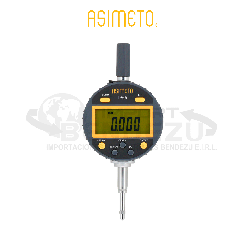 RELOJ COMPARADOR DIGITAL IP65 0-25.4MM X 0.001MM ASIMETO 407-02-4