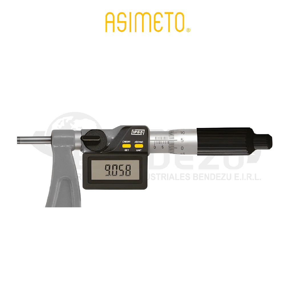 MICROMETRO EXT DIGITAL C/PTAS INTERC 0-150MM X 0.01MM ASIMETO 115-06-0