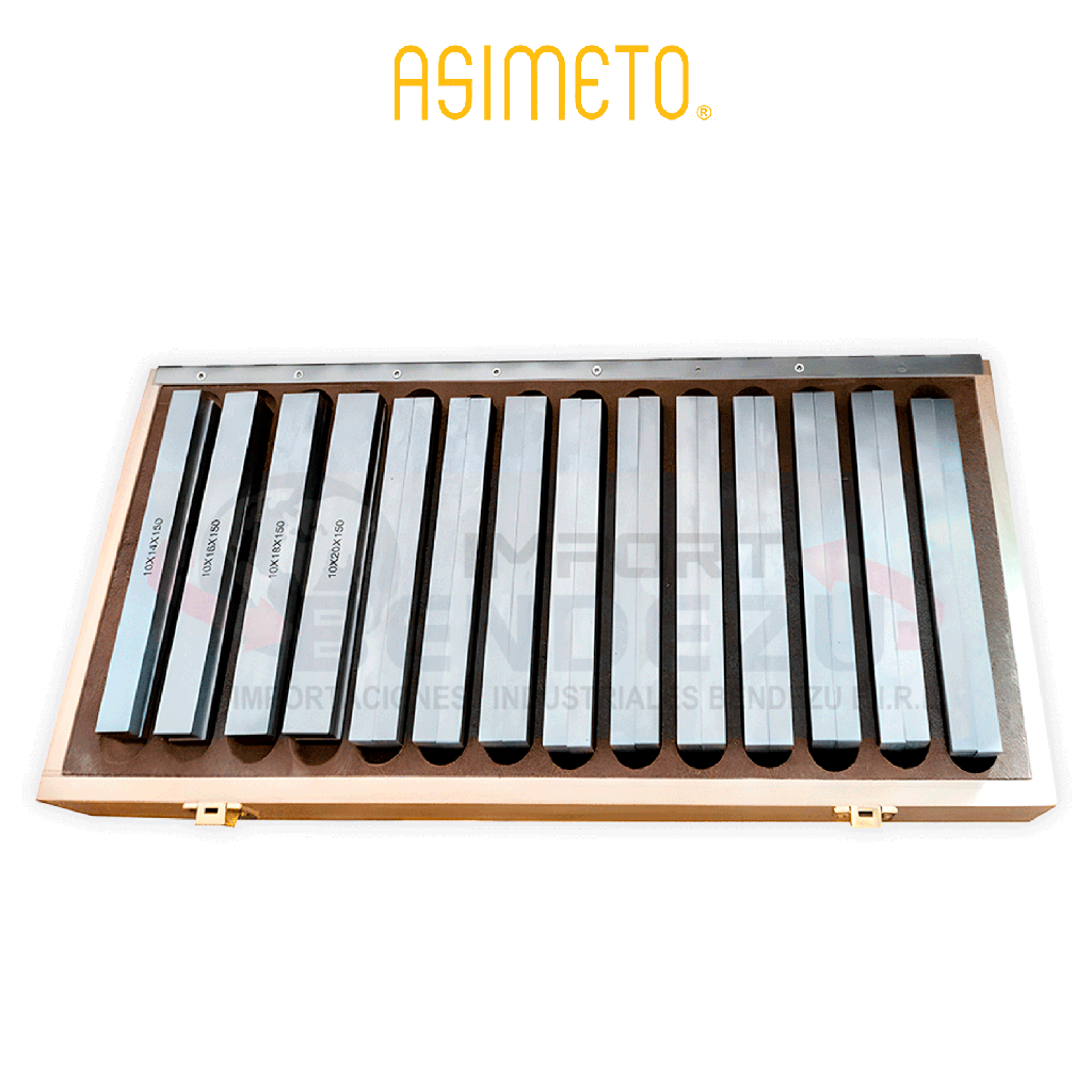 PARALELAS RECTIFICADA 150X10MM ASIMETO 663-02-0 (28PZAS) 