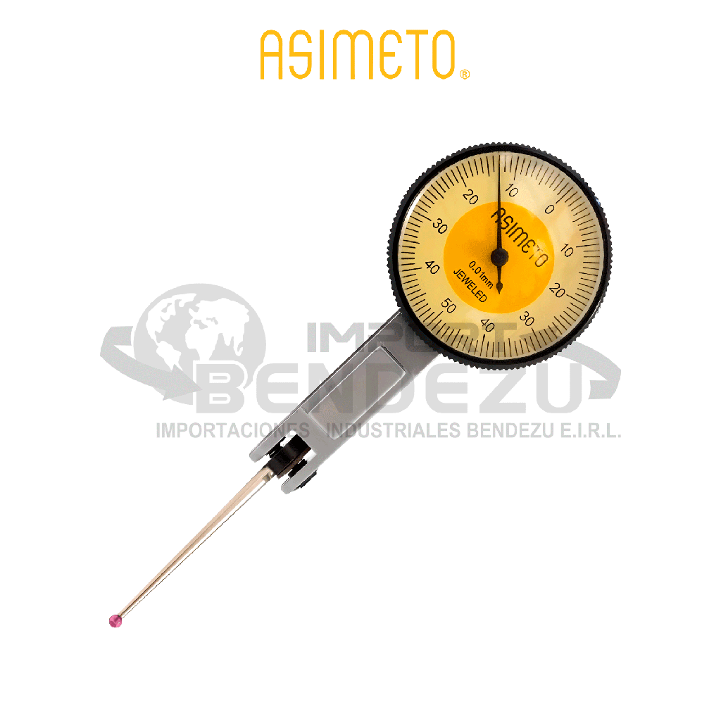 RELOJ PALPADOR HORIZ 1.0MMX0.01MM (P/LARGA 32.6MM) ASIMETO 501-10-8