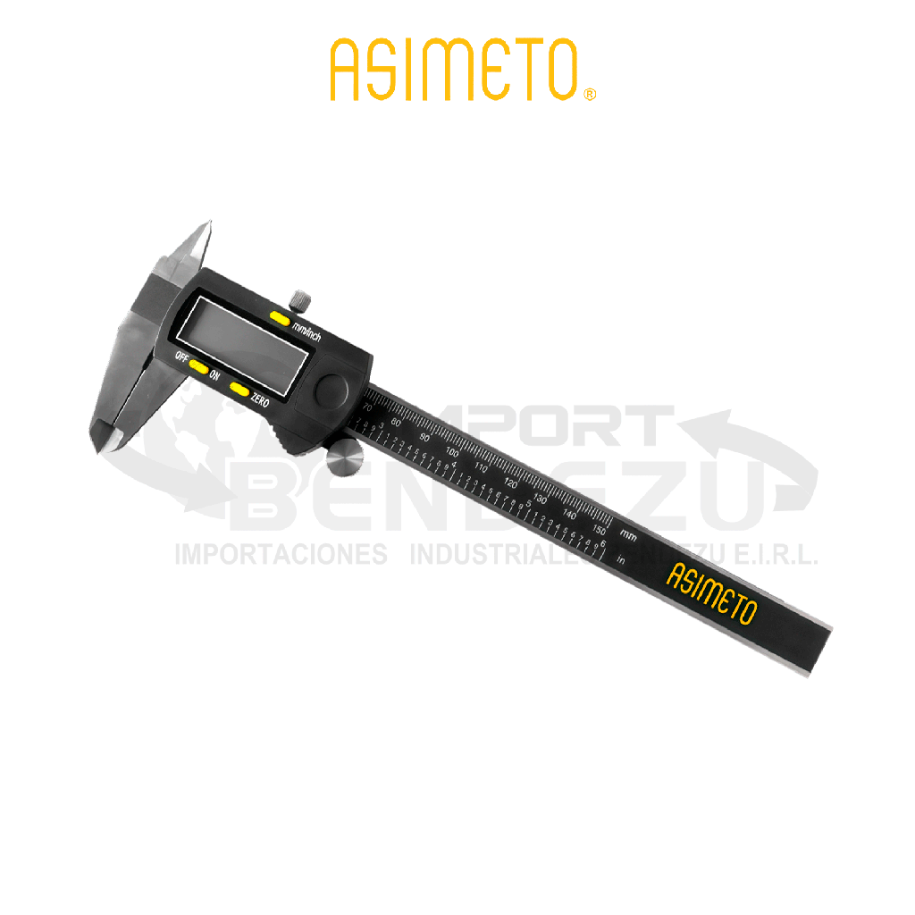 CALIBRADOR DIGITAL 0-12"/0-300MM ASIMETO 307-12-5