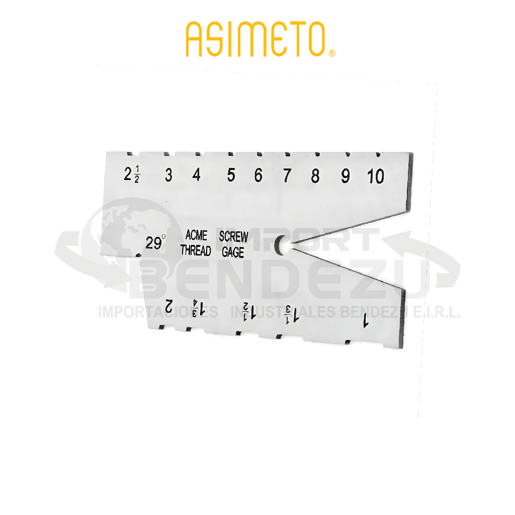 PLANTILLA ROSCA ACME 2-12MM ASIMETO 605-54-0