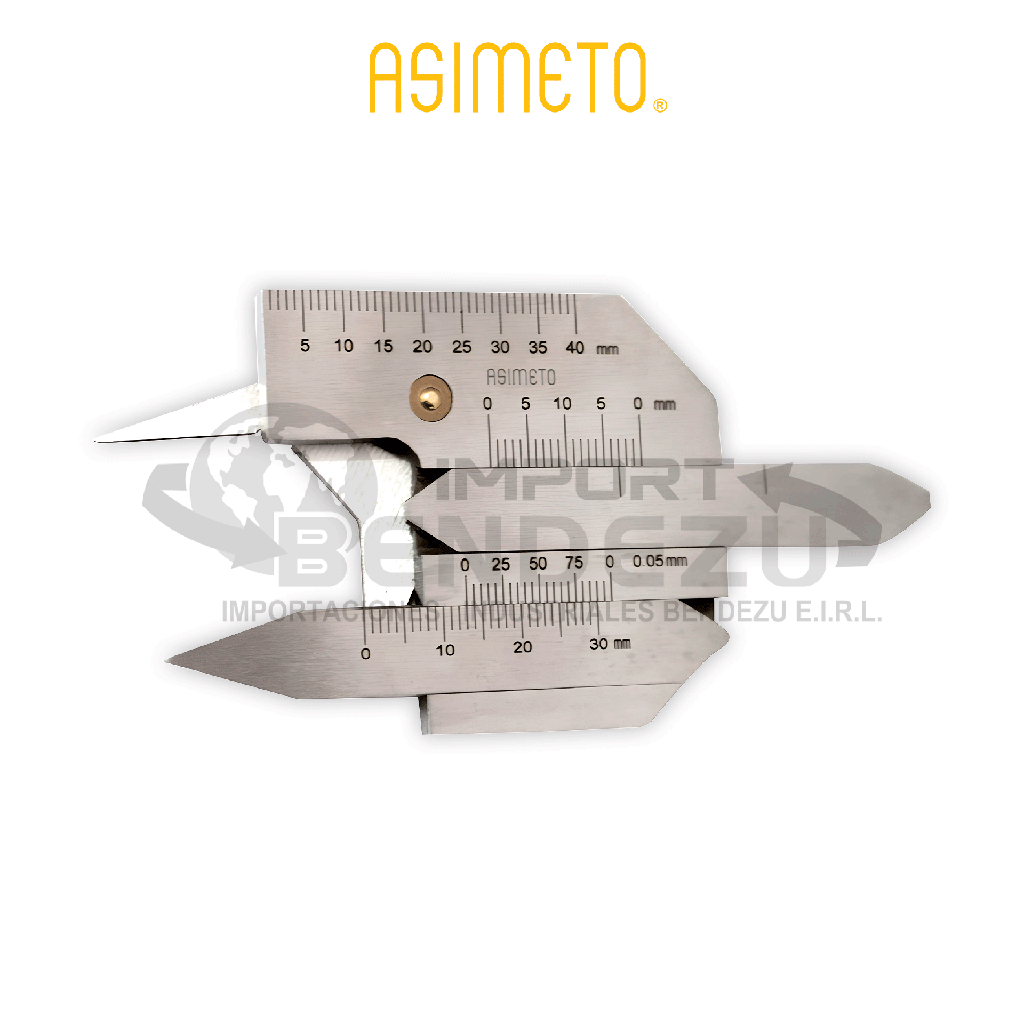 CALIBRADOR DE SOLDADURA 0-20MM ASIMETO 607-63-2