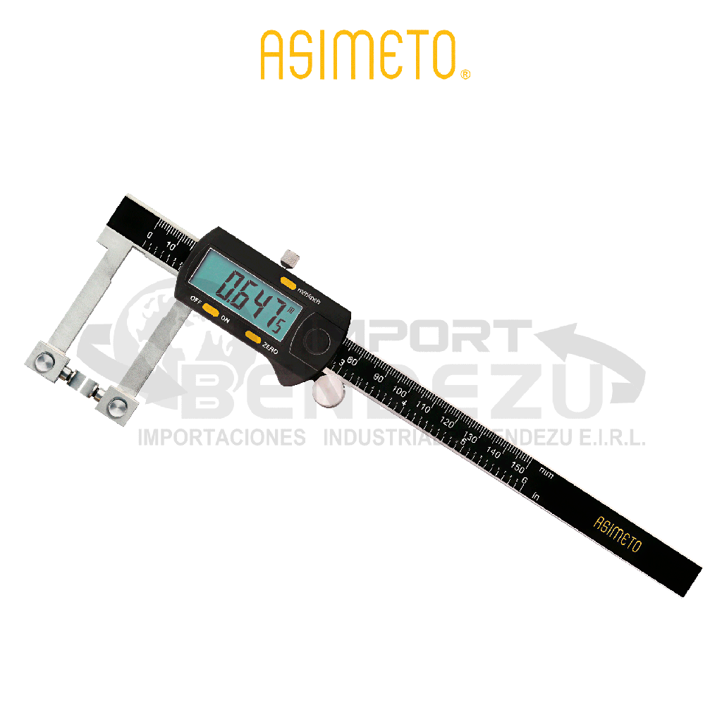 CALIBRADOR DIGITAL C/PUNTAS INTERC 12"/300 ASIMETO 317-12-3