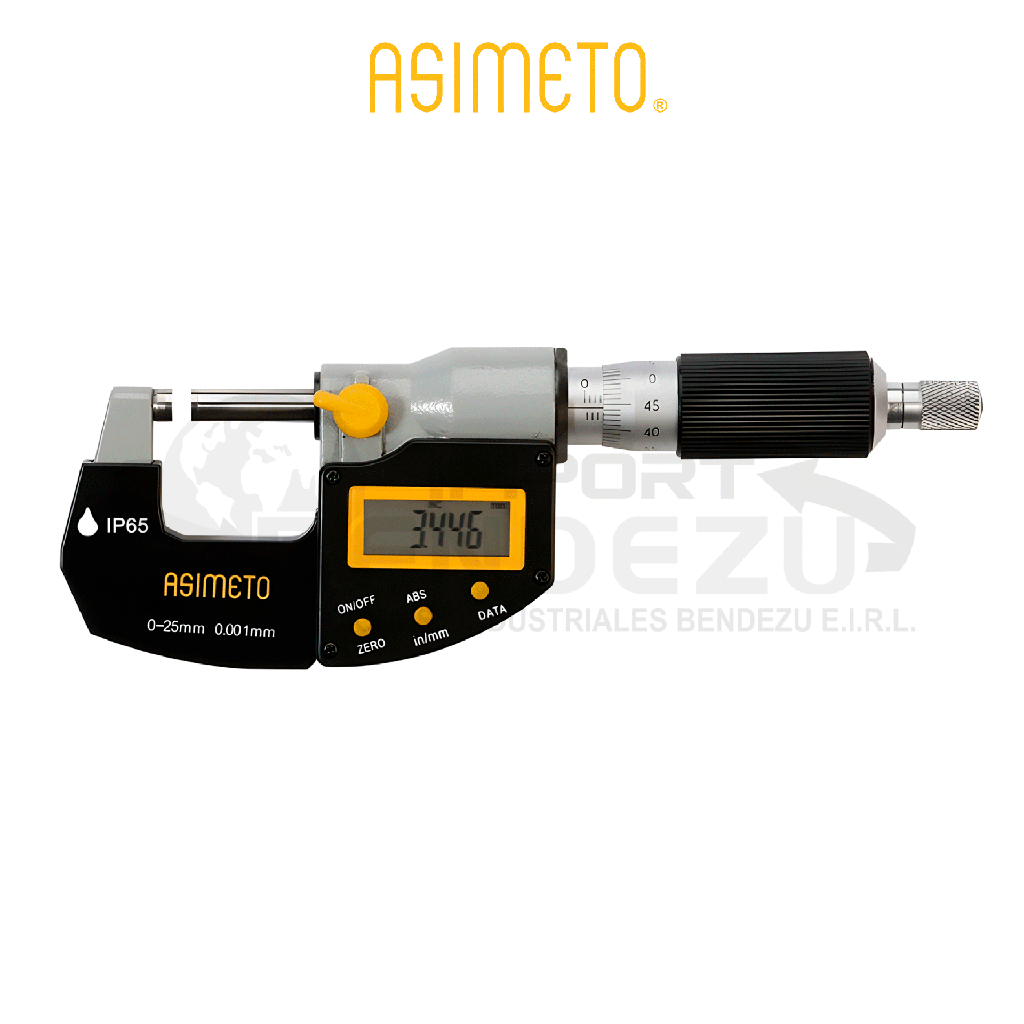 MICROMETRO EXT DIGITAL 25-50MM X 0.001MM IP65 ASIMETO 105-02-4