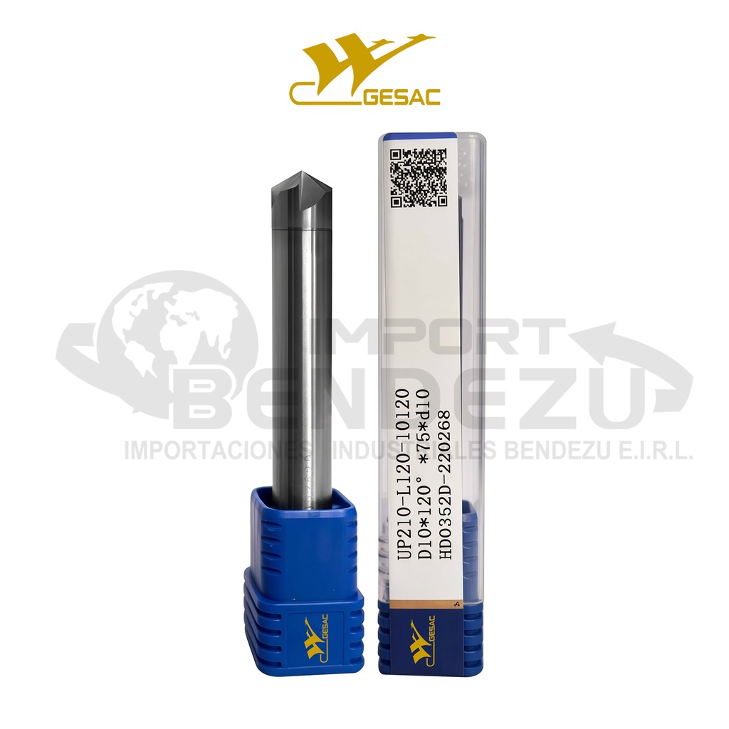 [EBLL10006U03V] FRESA CARB P/BISELAR D10-D10-75L 60° GESAC UP210-L60-10060