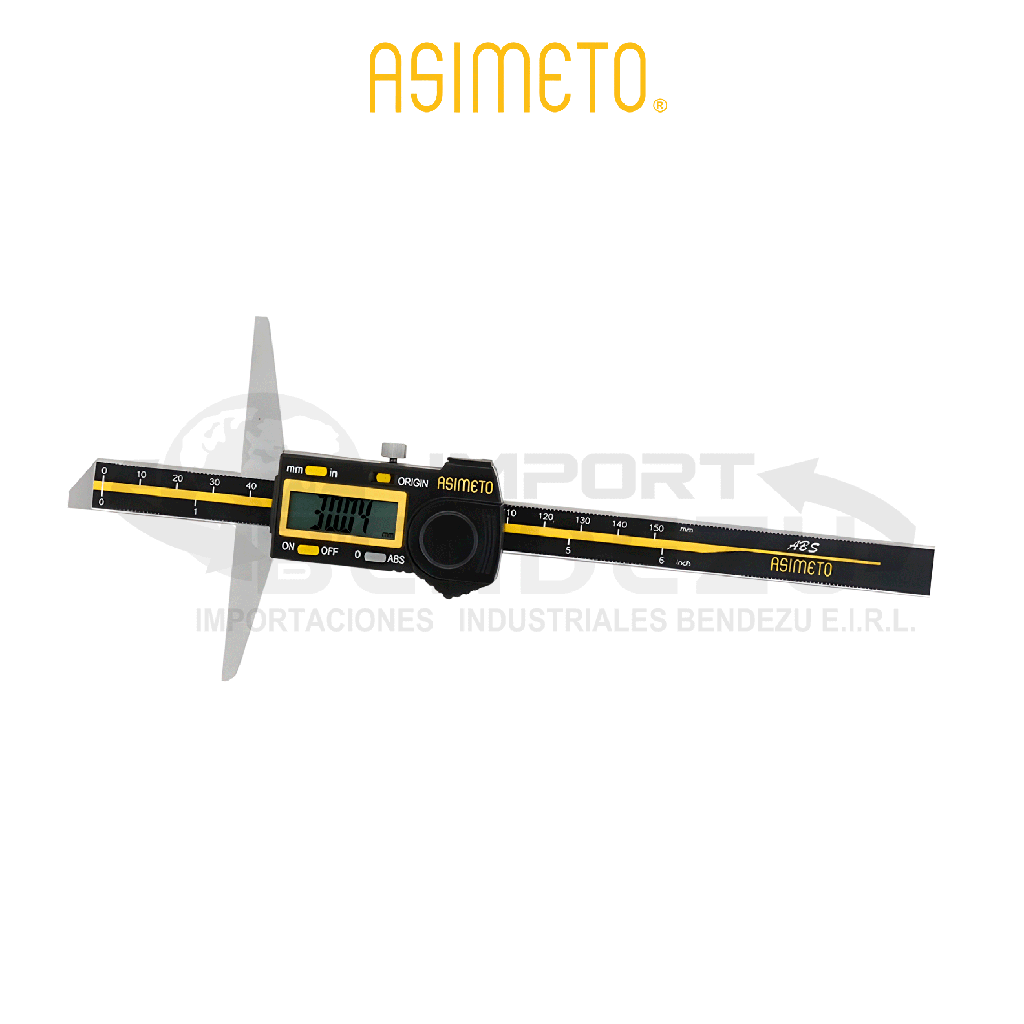 [327-06-7] PROFUNDIMETRO DIGITAL ABS 0-150MM/0-6" ASIMETO 327-06-7