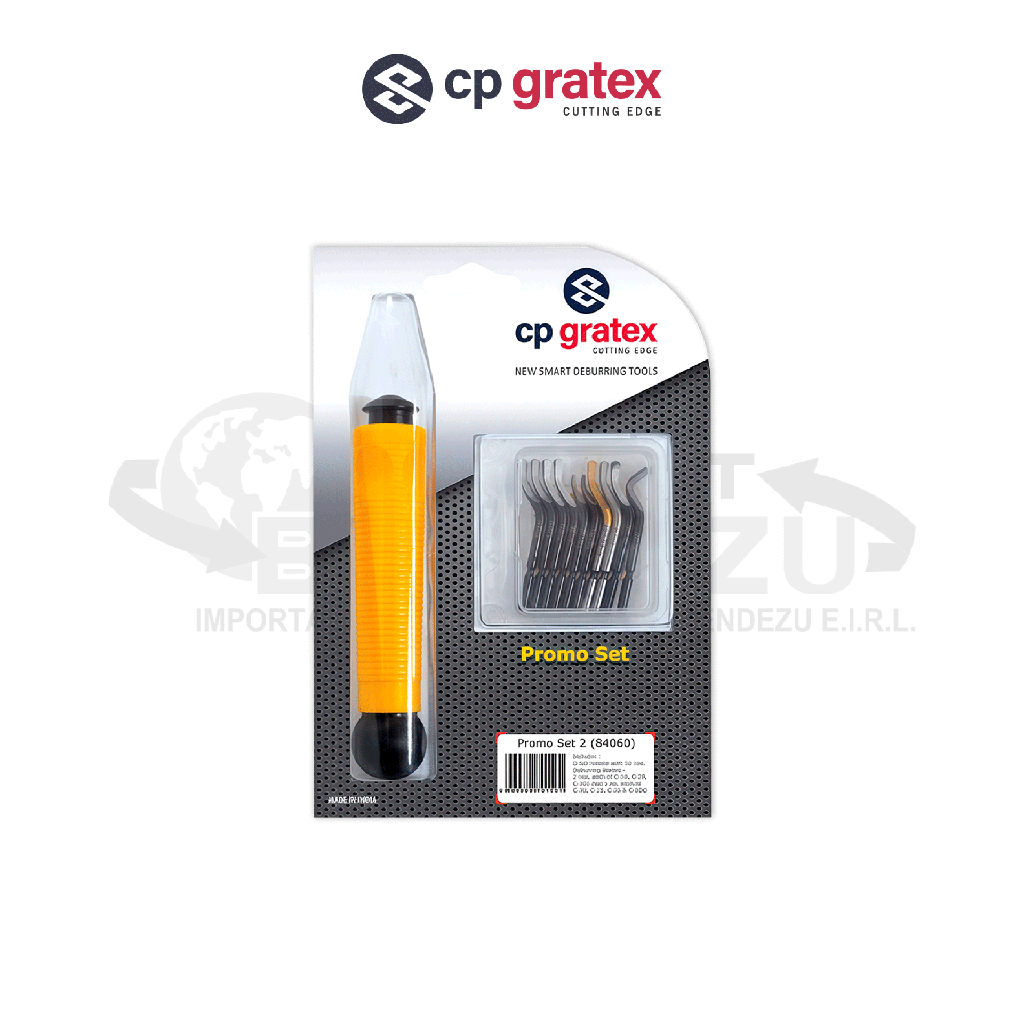REBARBADOR 3.2x129X183X30MM PROMO SET 2 (10 PZA C10-C20-C101-C30-C15-C35-C10©) CP GRATEX 84060