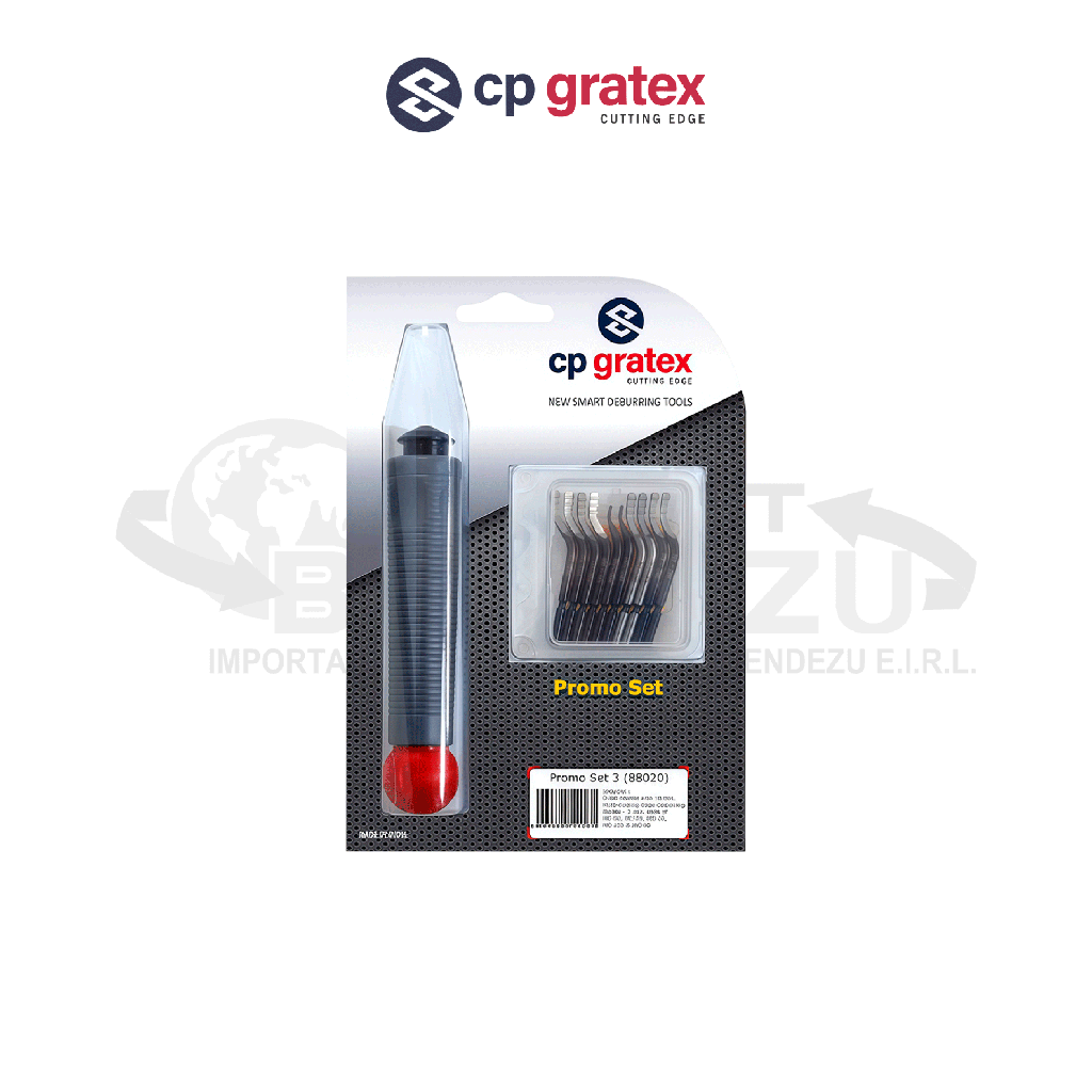 [88020] REBARBADOR 3.2x129X183X30MM PROMO SET 3 (10 PZA MC10-MC20-MC15-MC101-MC40) CP GRATEX 88020