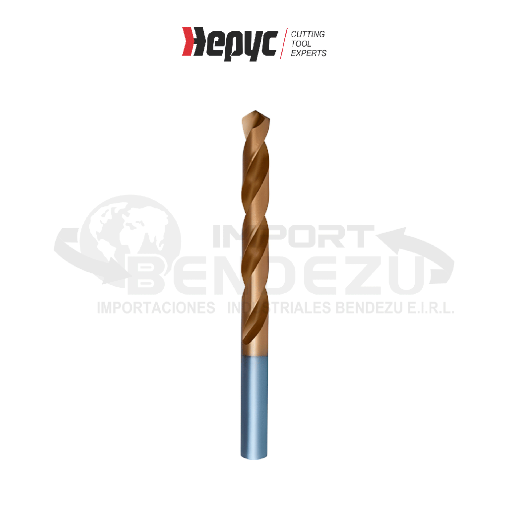 BROCA CIL HSS C/BAÑO TITANIO 12.50  HEPYC 11080001250