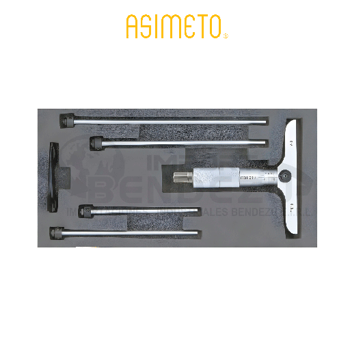 [201-06-2] MICROMETRO DE PROFUNDIDAD 0-150MM ASIMETO 201-06-2