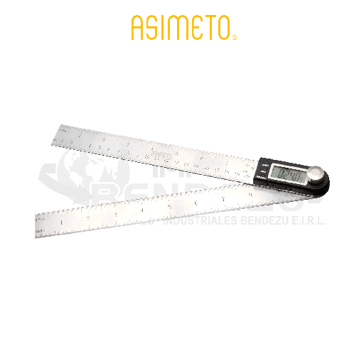 [490-52-2] MEDIDOR D/ANGULO DIGITAL 300MM 0-360° X0.05° ASIMETO 490-52-2