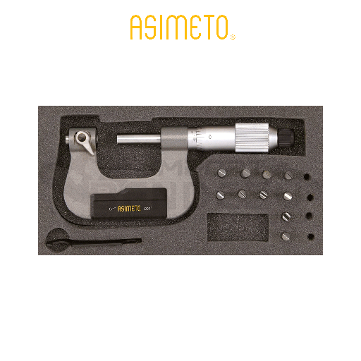 [132-04-0] MICROMETRO EXT D/ROSCAS 60º 75-100MM X 0.01MM ASIMETO 132-04-0