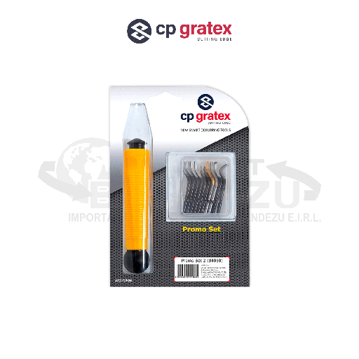 [84060] REBARBADOR 3.2x129X183X30MM PROMO SET 2 (10 PZA C10-C20-C101-C30-C15-C35-C10©) CP GRATEX 84060