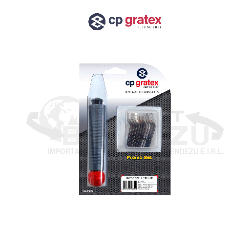[88020] REBARBADOR 3.2x129X183X30MM PROMO SET 3 (10 PZA MC10-MC20-MC15-MC101-MC40) CP GRATEX 88020